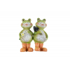 Figura béka poly 4*4*10.5cm 2féle zöld