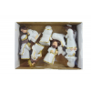 Figura betlehem poly 6,5cm s/9 fehér