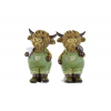 Figura bivaly poly 5.5*4*10cm 2féle zöld
