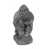 Figura Buddha fej kő 21*17*39cm fekete