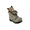 Figura cica kerámia 12.5*6.5*11.5cm csizmában barna