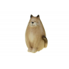 Figura cica kerámia 9.8*8.5*14.3cm ülő barna