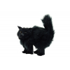 Figura cica plüss 10cm fekete