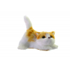 Figura cica plüss 8*5*7cm fehér