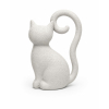 Figura cica poly 14.5*8*21.5cm fehér