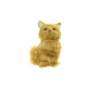 Figura cica textil 8*6.5*11CMcm barna
