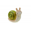 Figura csiga kerámia 9*4.8*8.7cm zöld