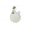 Figura csikre kerámia 7.8*6.5*9.6cm fehér