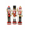 Figura diótörő fa 38cm több féle piros/fekete