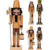 Figura diótörő fa 38cm többféle barna
