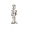 Figura diótörő kerámia 9cm fehér/ezüst