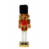 Figura diótörő maci fa 38cm piros