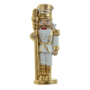 Figura diótörő poly 4,4*3,5*11,4cm fehér/arany