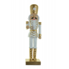 Figura diótörő poly 7,7*6,5*28,3cm fehér/arany