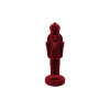 Figura diótötő bársony 32cm piros