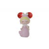 Figura egérjelmezes kislány poly 5*4,5*10cm rózsaszín