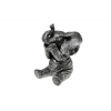 Figura elefánt borjú poly 10.9*10.2*13.9cm ülő szürke