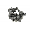 Figura elefánt borjú poly 10*8.1*8cm birkózó szürke