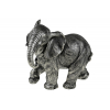 Figura elefánt poly 21.8*12.5*18cm sétáló szürke
