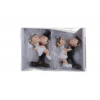 Figura esküvői poly 5,8cm s/2 fekete/fehér