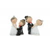 Figura esküvői poly 6,2cm s/2 fekete/fehér