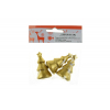 Figura fenyő poly 2,6*2,3*4,6cm s/3 csillaggal arany