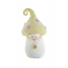Figura filc gombakalappal 14cm sárga