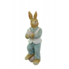 Figura fiú poly 5*4.5*13.5cm tojással kék/fehér