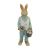 Figura fiú poly 8*6*19cm tojással kék/fehér