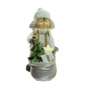Figura fiú poly ajándékkal 15cm barna