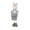 Figura fiú textil 30cm szürke