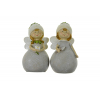 Figura fiú/lány 6*5*11.5cm sapkás szürke/zöld