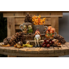 Figura fiú/lány poly tökkel 3.5*3*9cm narancs