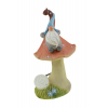 Figura gomba kerámia 15,5*12*28cm manóval LED-es