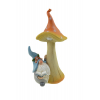 Figura gomba kerámia 17*12,5*31cm manóval LED-es