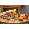 Figura gombaház terrakotta 8*7*11.7cm LED-es piros