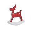 Figura hintaló kerámia 8,5cm piros/fehér