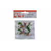 Figura hóember poly 3,7*2,6*1,2cm s/4 zöld sálban fehér/piros