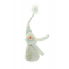 Figura hóember textil 8*8*28cm fehér