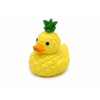Figura kacsa poly 6,8*5,7*7,3cm ananászos sárga