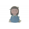 Figura kislány poly 4*4*7cm pillangóval kék/barba