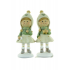 Figura kislány poly 5*4.5*12.2cm 2féle zöld