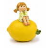 Figura kislány poly citromon 7*4.5*8cm sárga