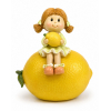 Figura kislány poly citromon 9*6.5*10.5cm sárga