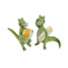 Figura krokodil poly 12*4*10.5cm 2féle zöld