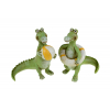 Figura krokodil poly 6*5*8cm 2féle zöld