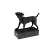 Figura kutya poly 11,5*12cm fekete