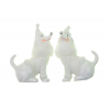 Figura kutya poly ruciban 7.5*3.5*11cm 2féle fehér