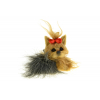 Figura kutya textil 8.5*4.5*7CMcm Yorkie barna