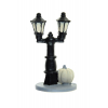 Figura lámpás poly 7,9cm fekete